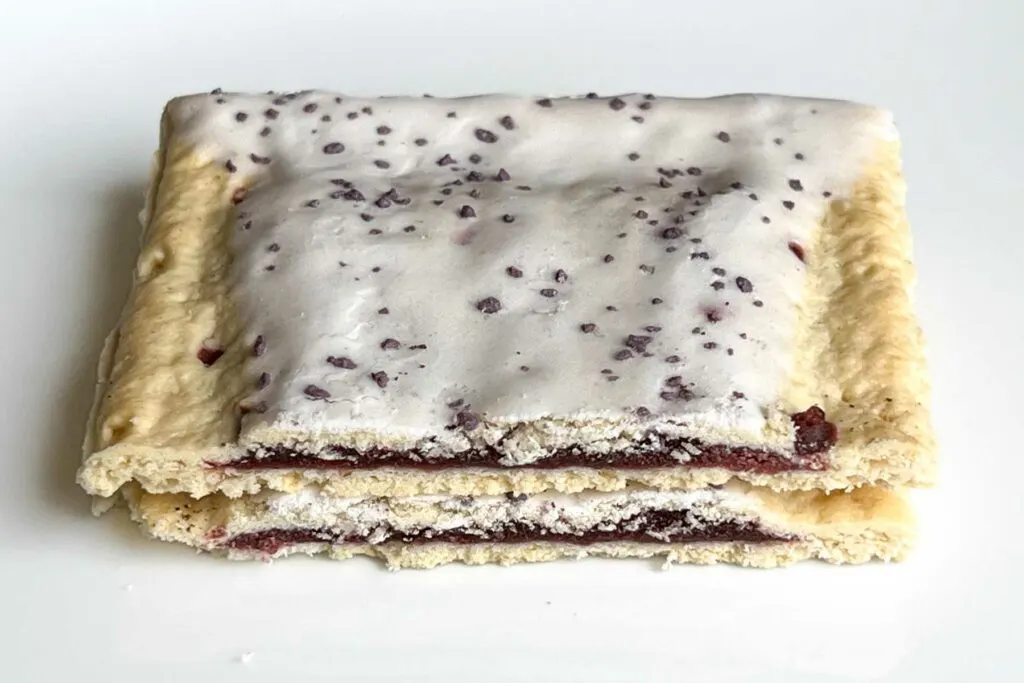 Frosted Blueberry Pop Tart Cross Section