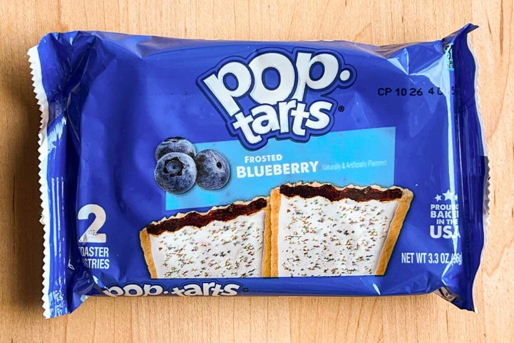 Frosted Blueberry Pop Tarts Package