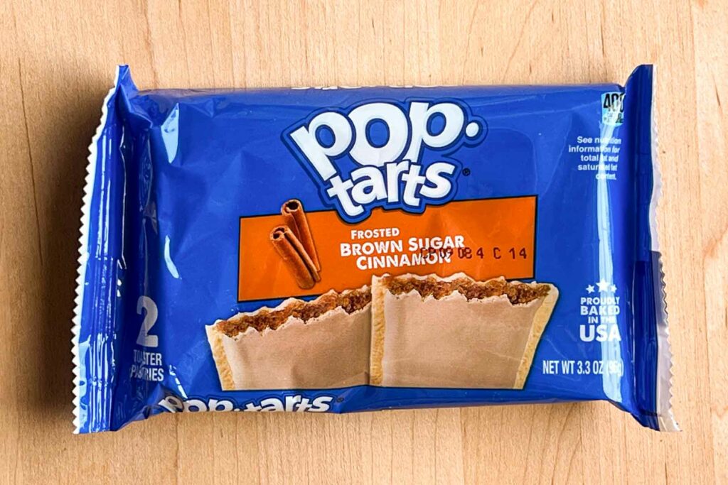 Frosted Brown Sugar Cinnamon Pop Tarts Package