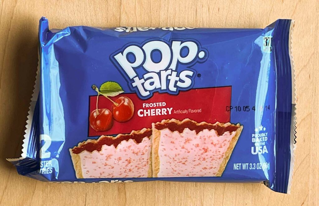 Frosted Chery Pop Tarts Package