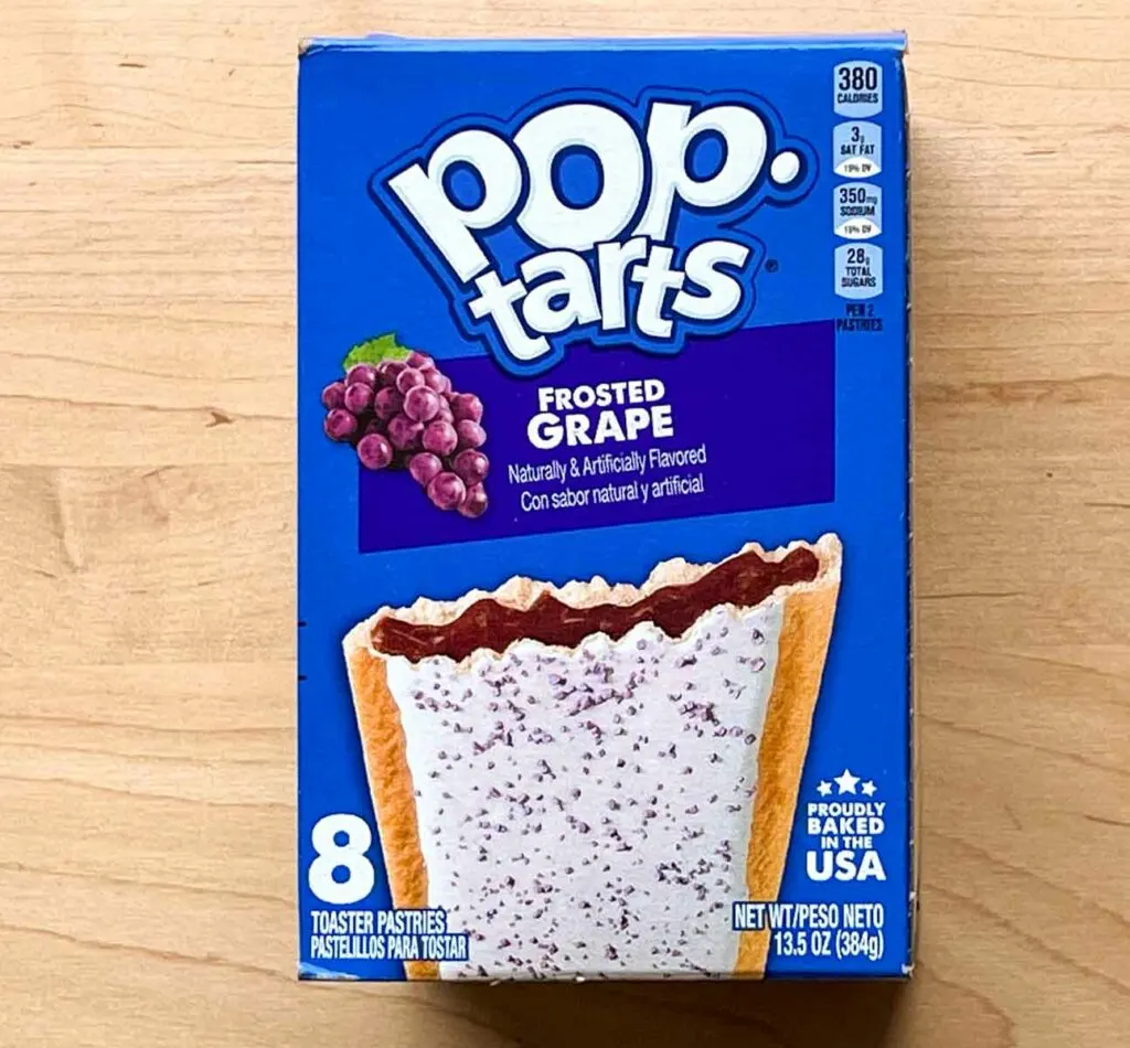 Frosted Grape Pop Tarts Box