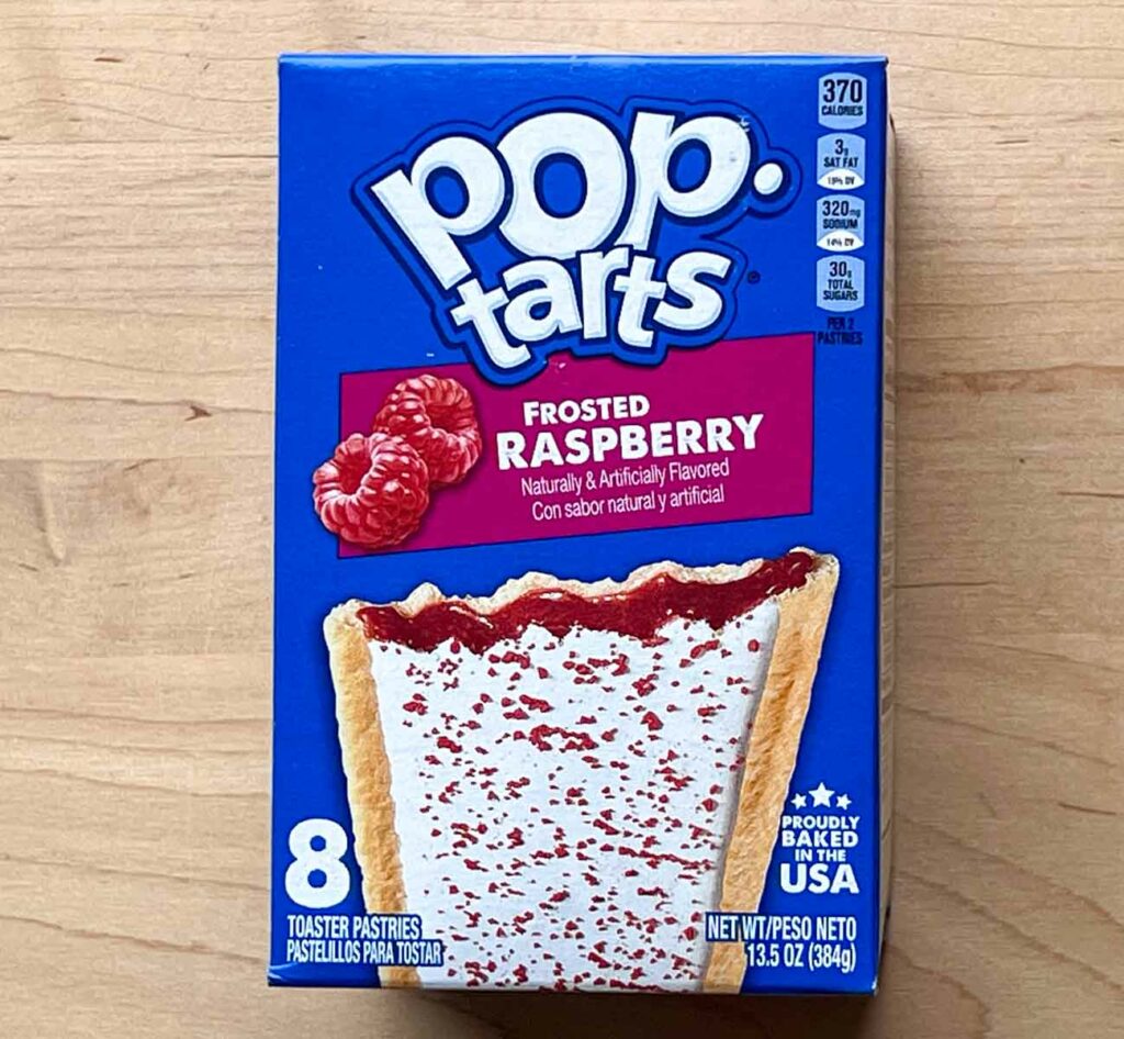 Frosted Raspberry Pop Tarts Box