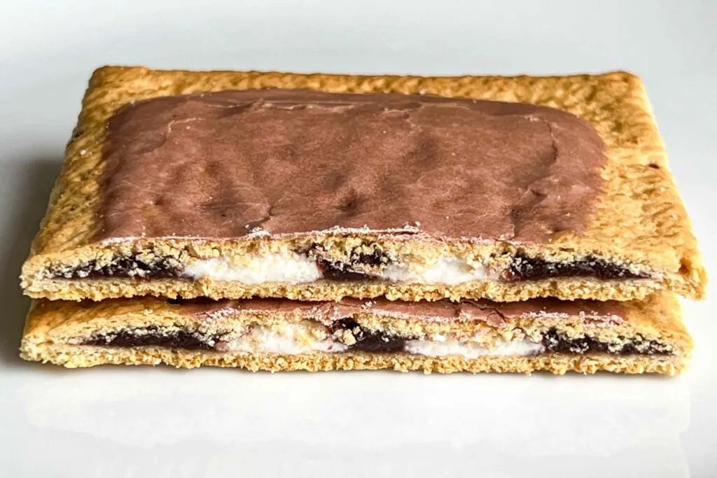 Frosted Smores Pop Tart Cross Section