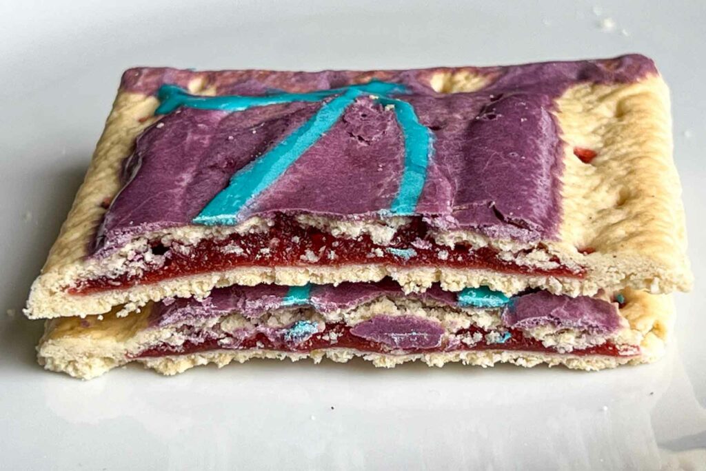 Frosted Wild Berry Pop Tart Cross Section