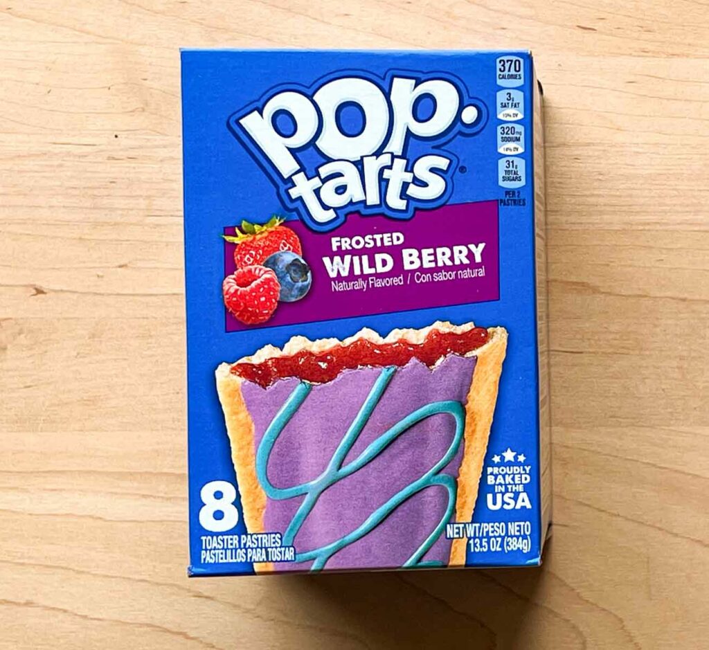 Frosted Wild Berry Pop Tarts Box