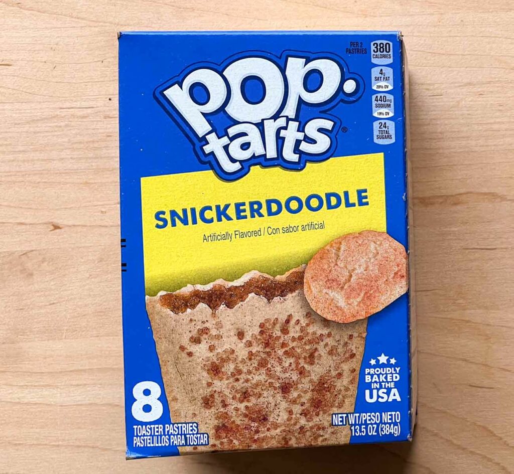 Snickerdoodle Pop Tarts Box