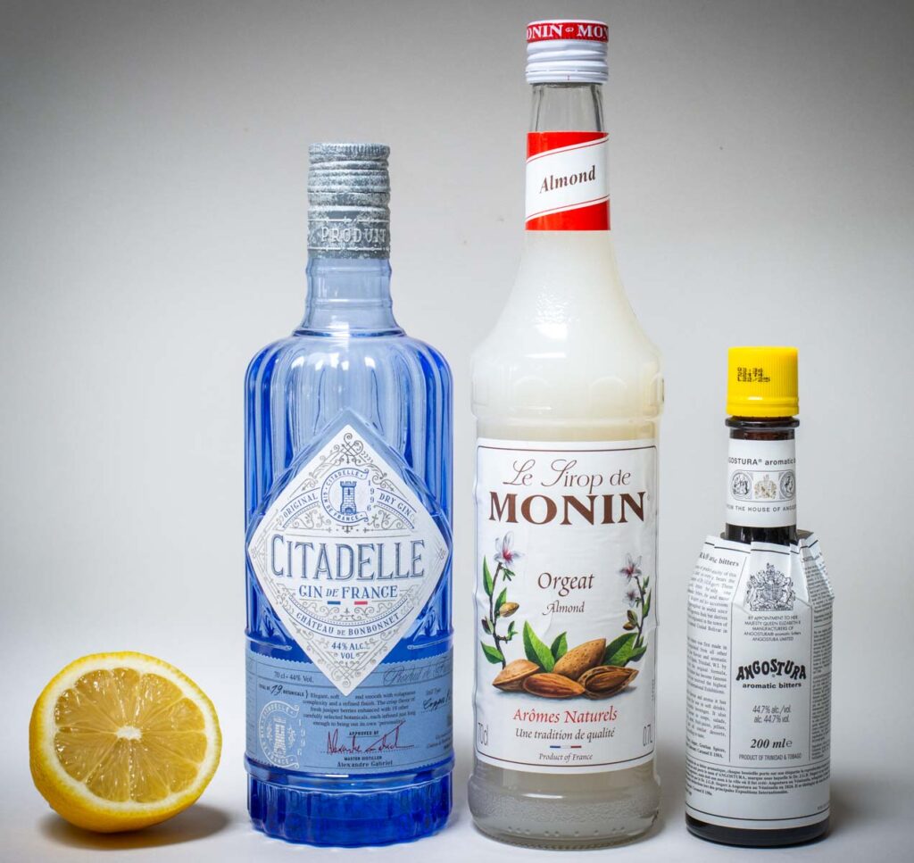 Army and Navy Cocktail Ingredients
