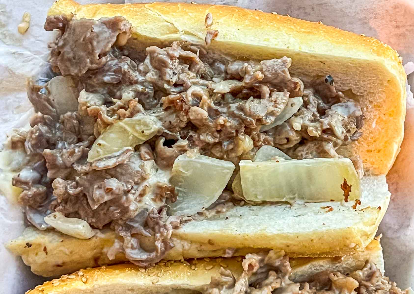 Cheesesteak at Cafe Carmela in Philadelphia