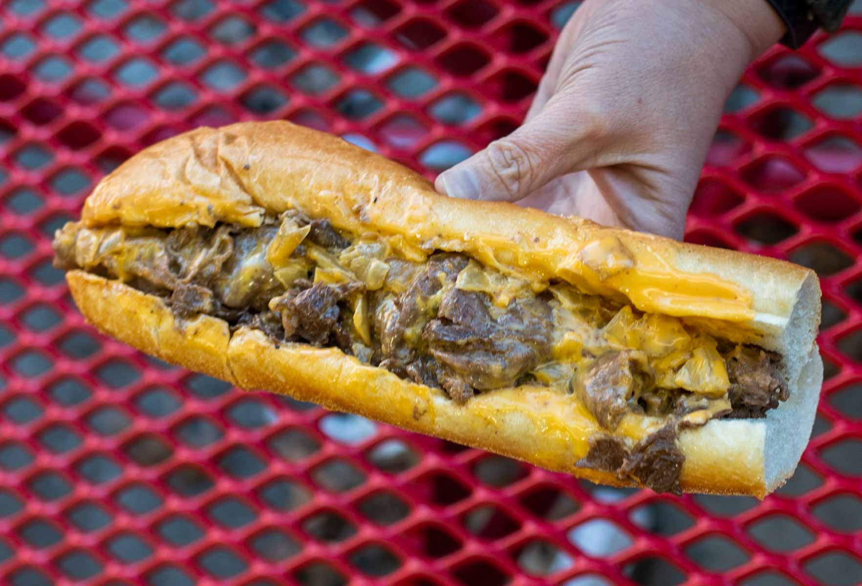 Cheesesteak at Pats Steaks in Philadelphia