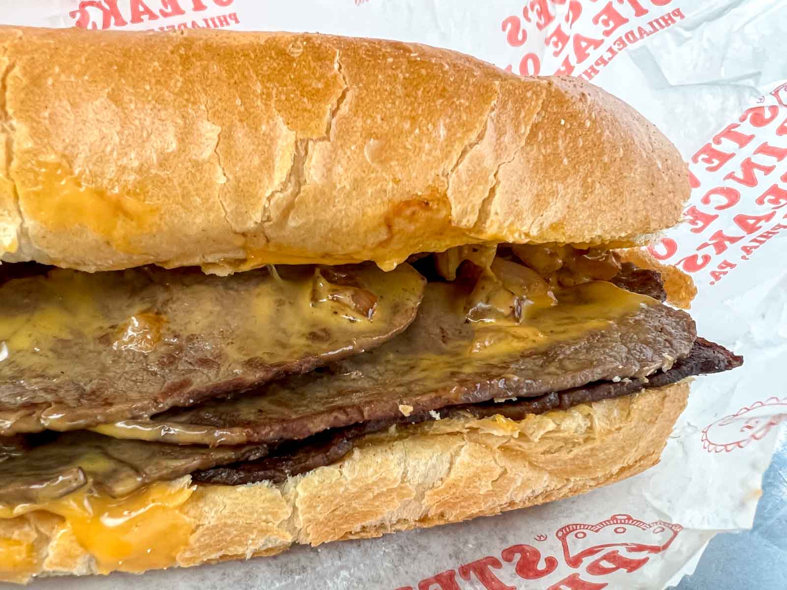 Cheesesteak at Steves Prince of Steaks in Philadelphia