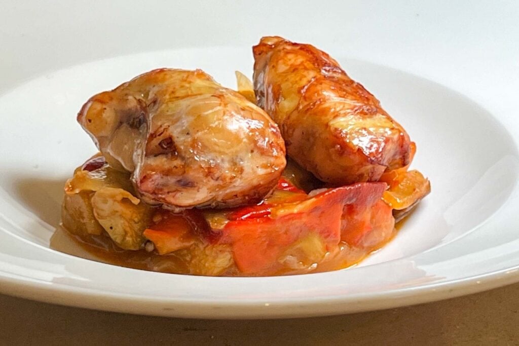 Grilled Sausage at Trattoria Mirta in Milan