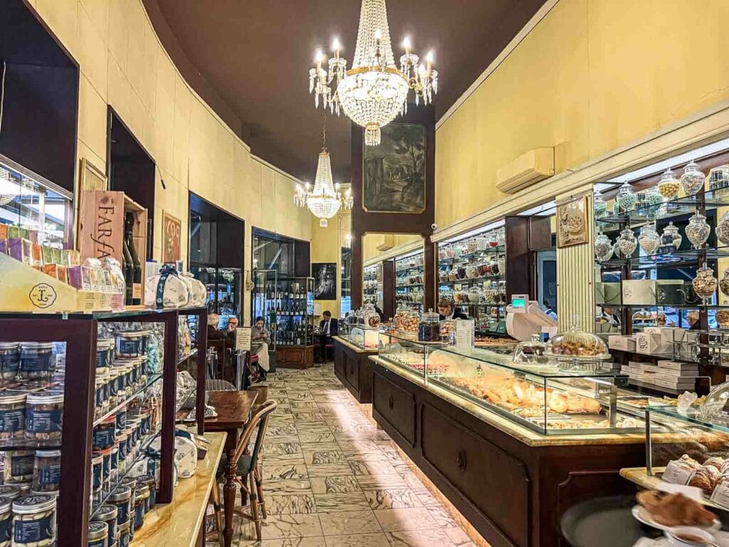 Inside Pasticceria Cucchi in Milan