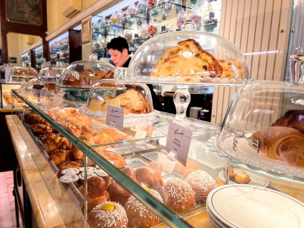Pastry Countrer at Pasticceria Cucchi in Milan