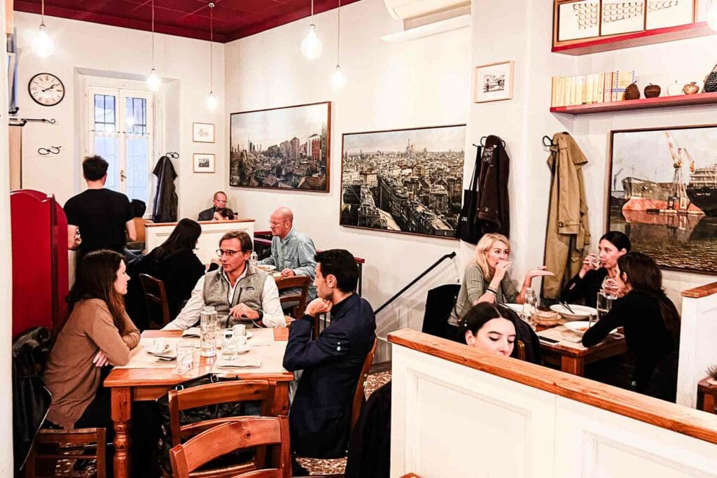 Trattoria Mirta Dining Room at Trattoria Mirta in Milan
