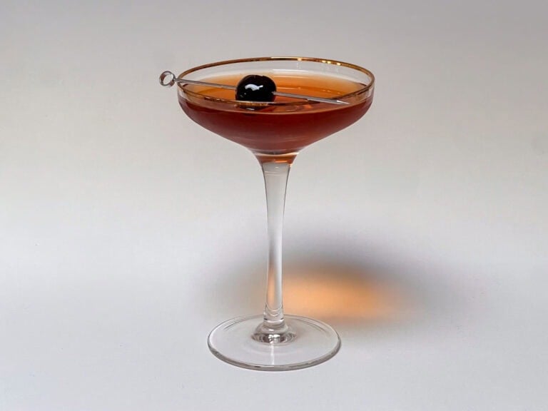 La Louisiane Cocktail with White Background