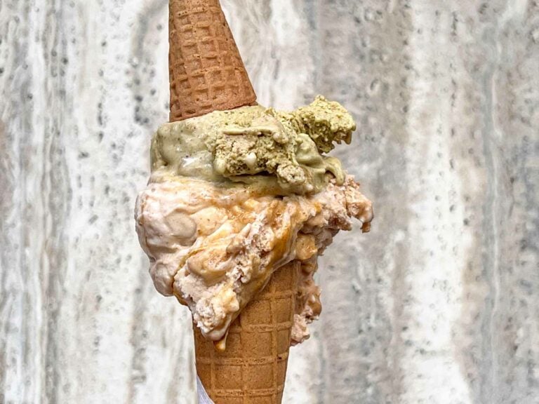 Gelato Cone at CREMA Alta Gelateria in Milan