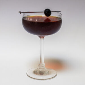 Black Manhattan with White Background