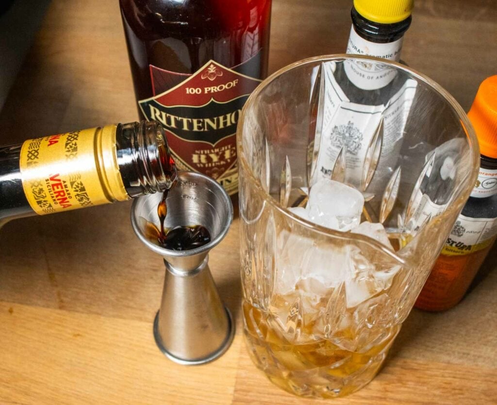 Measuring Averna for a Black Manhattan