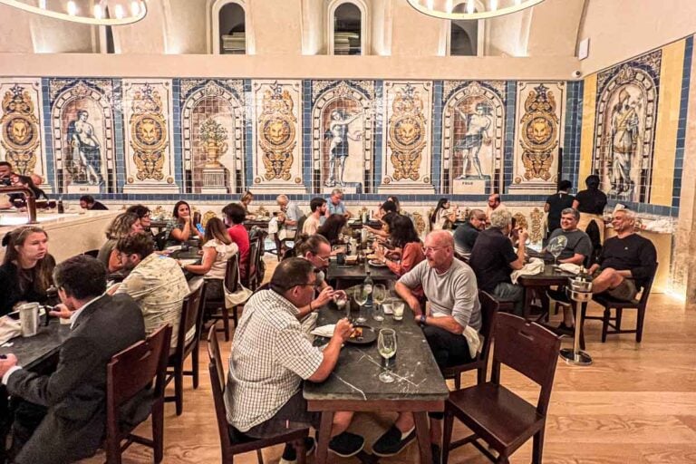 Bar at Cervejaria Trindade in Lisbon