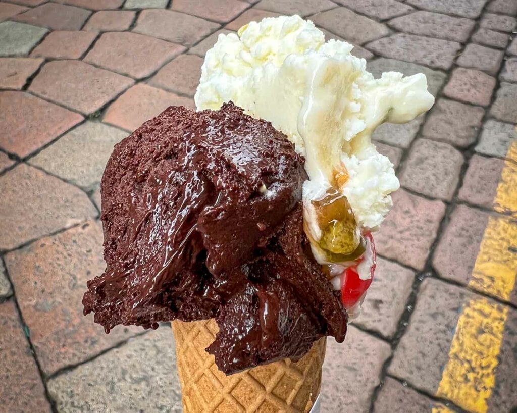 Gelato Cone at Gelateria Solferino in Milan