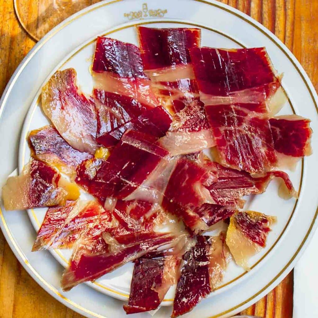 Jamon at Bar Canete in Barcelona