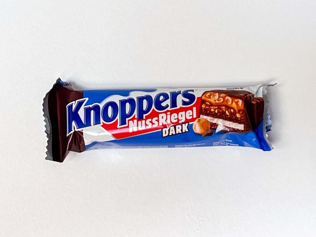 Knoppers Nuss Riegel Dark in Wrapper