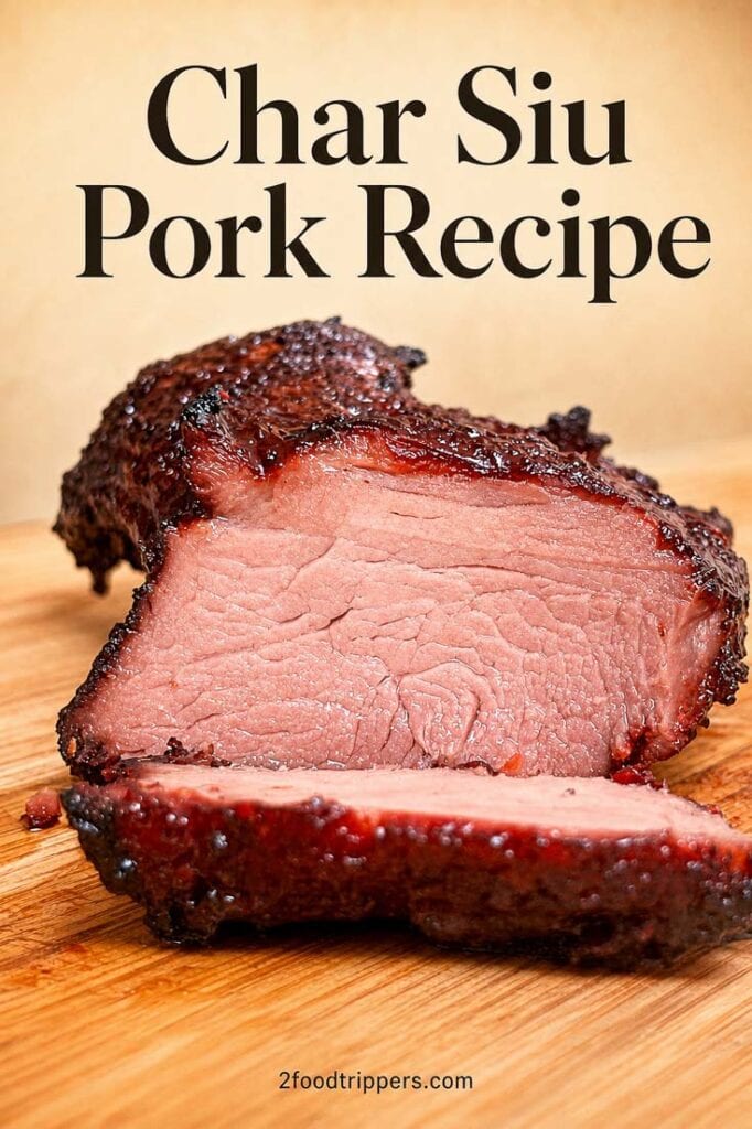 Char Siu Pork with text reading 'Char Siu Pork Recipe'