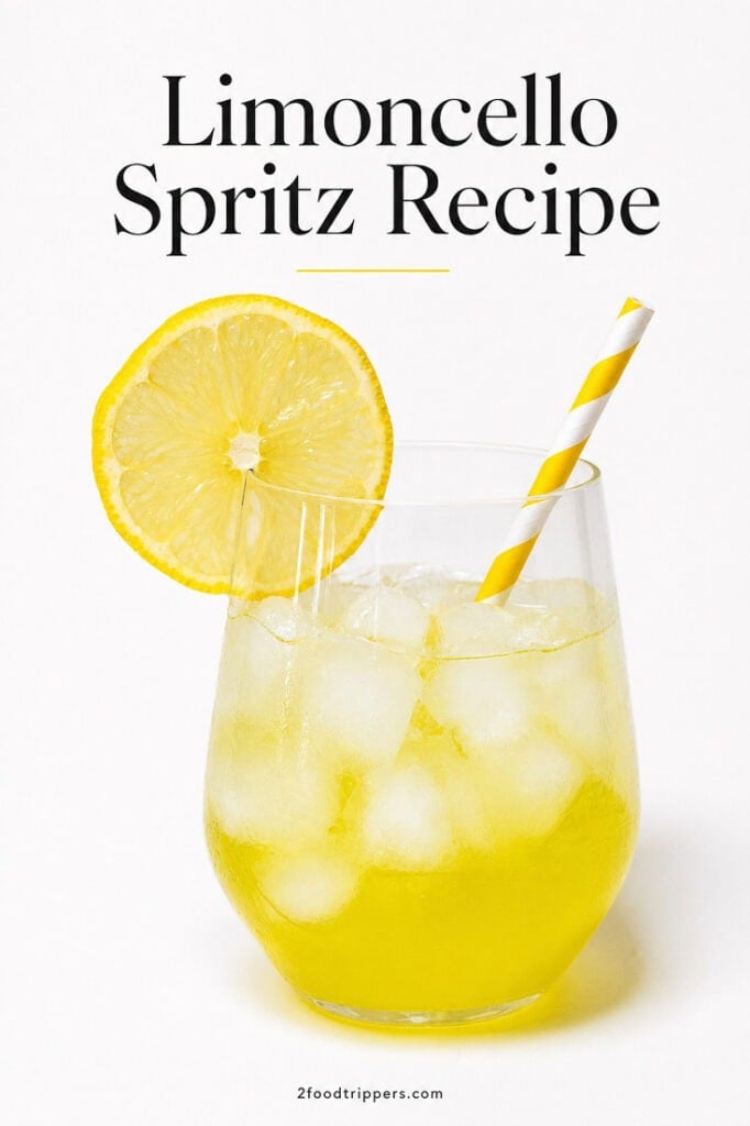 Limoncello Spritz with the following text: 'Limoncello Spritz Recipe'
