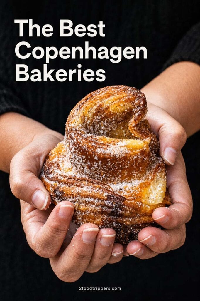 Pastry photo with text reading 'The Best Copenhagen Bakeries'
