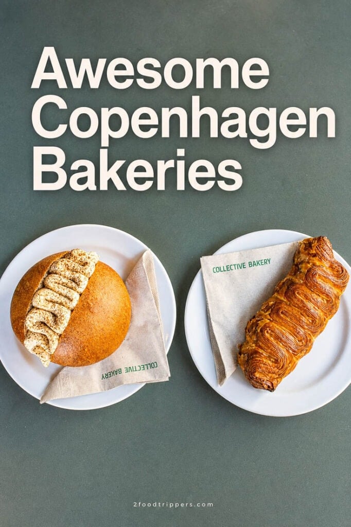 Pastry photo with text reading 'Awesome Copenhagen Bakeries'