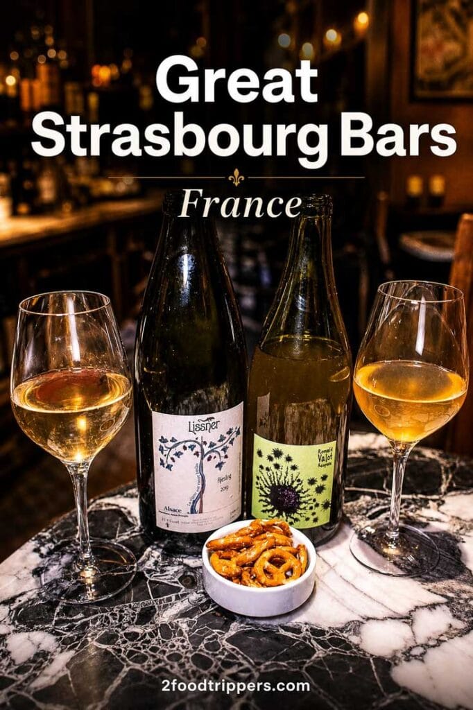 Strasbourg bar with text 'The Best Strasbourg Bars - France'