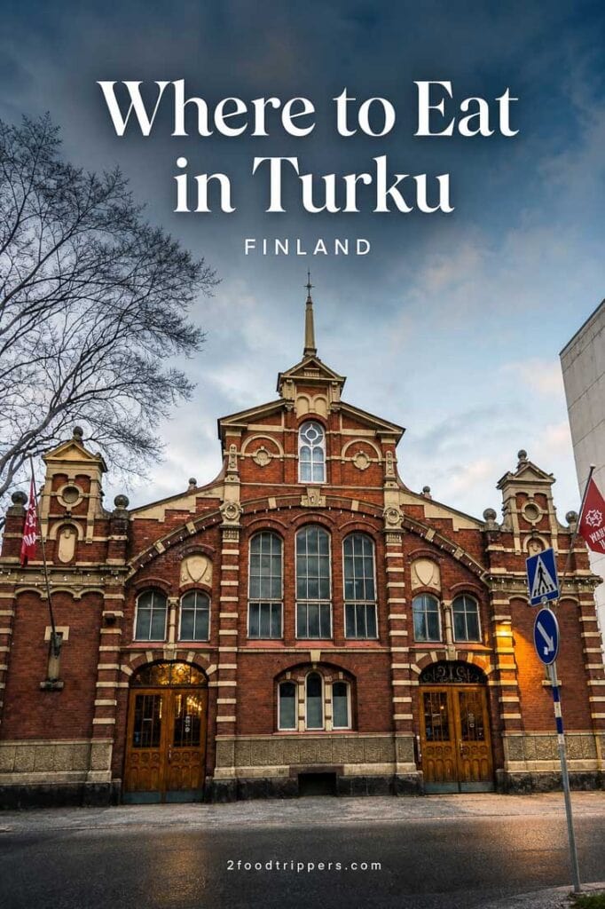 Turku Market with text reading 'Where to Eat in Turku'