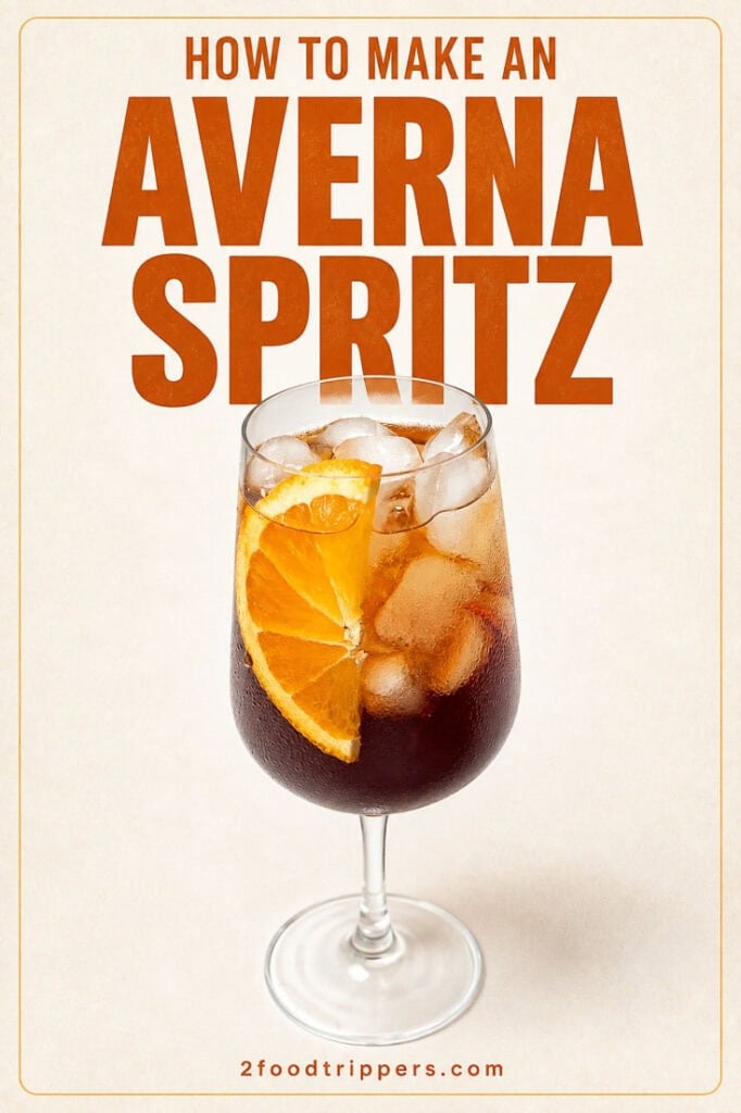 Averna Spritz with text reading 'How to Make an Averna Spritz'