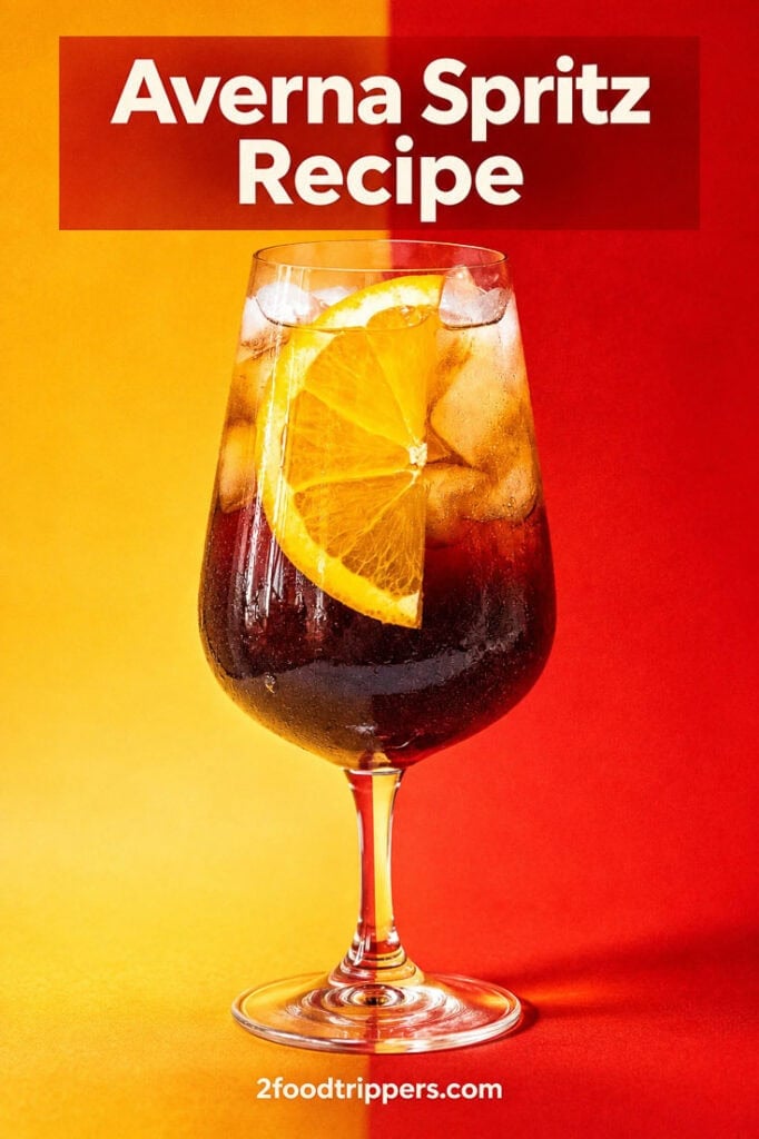 Averna Spritz with text reading 'Averna Spritz Recipe'