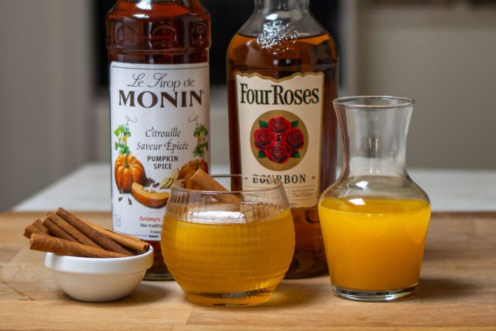 Crafted Pumpkin Bourbon Smash Close Up
