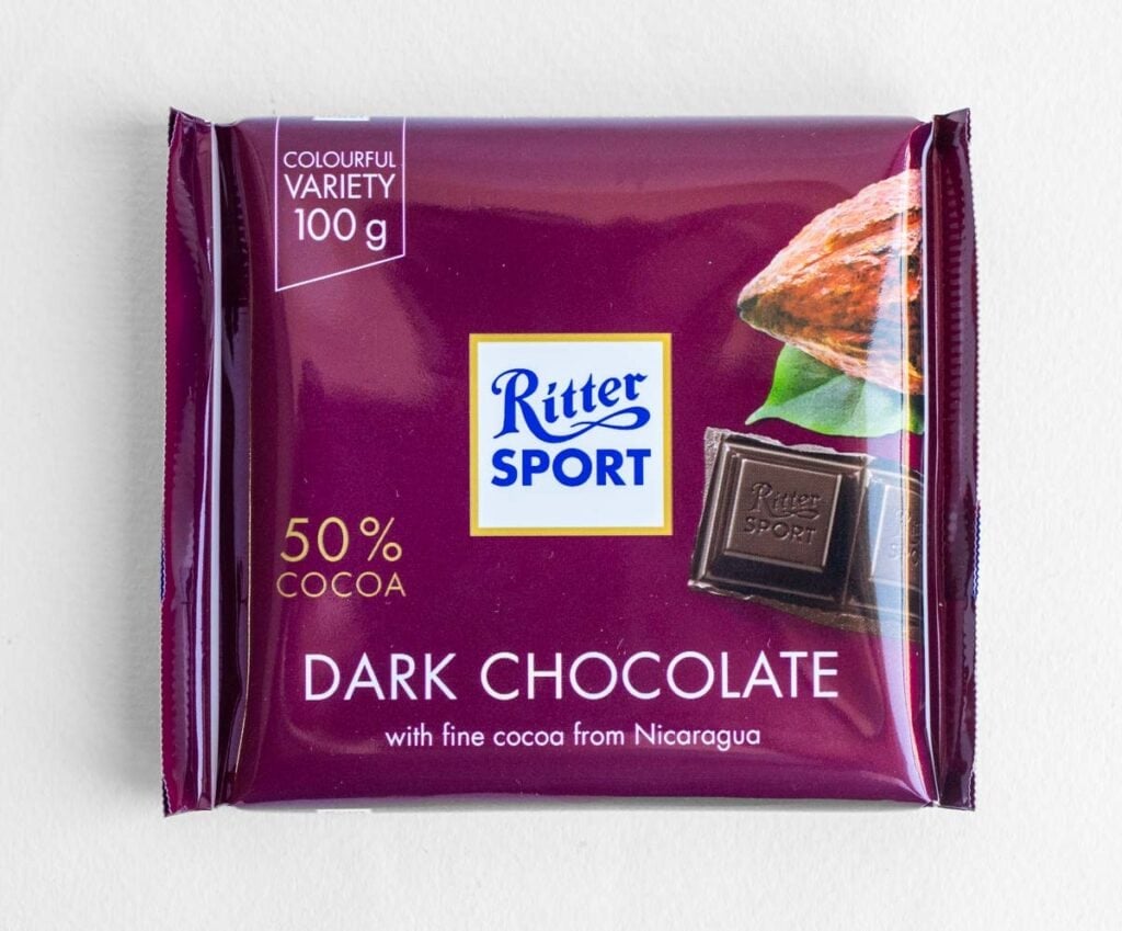 Dark Chocolate Ritter Bar in Wrapper