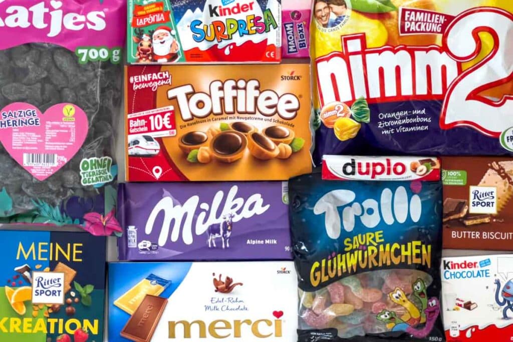 German Candy Collage