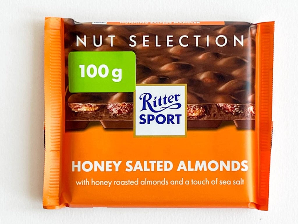 Honey Salted Almond Ritter Bar in Wrapper