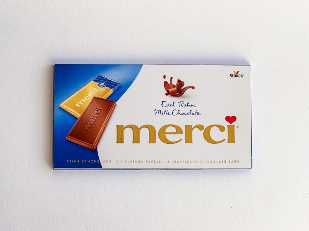 Merci Milk Chocolate Bar in Wrapper