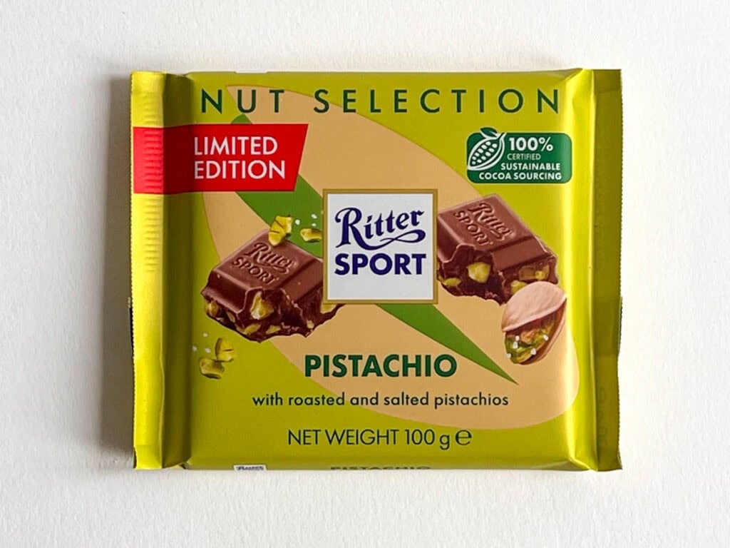 Pistachio Ritter Bar in Wrapper