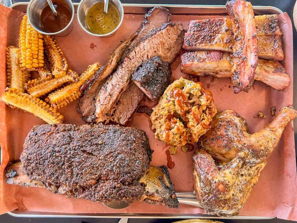 Pitmasters Choice Meat Platter at Kau Barbecue in Malveira