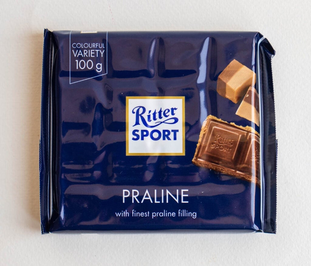Praline Ritter Bar in Wrapper