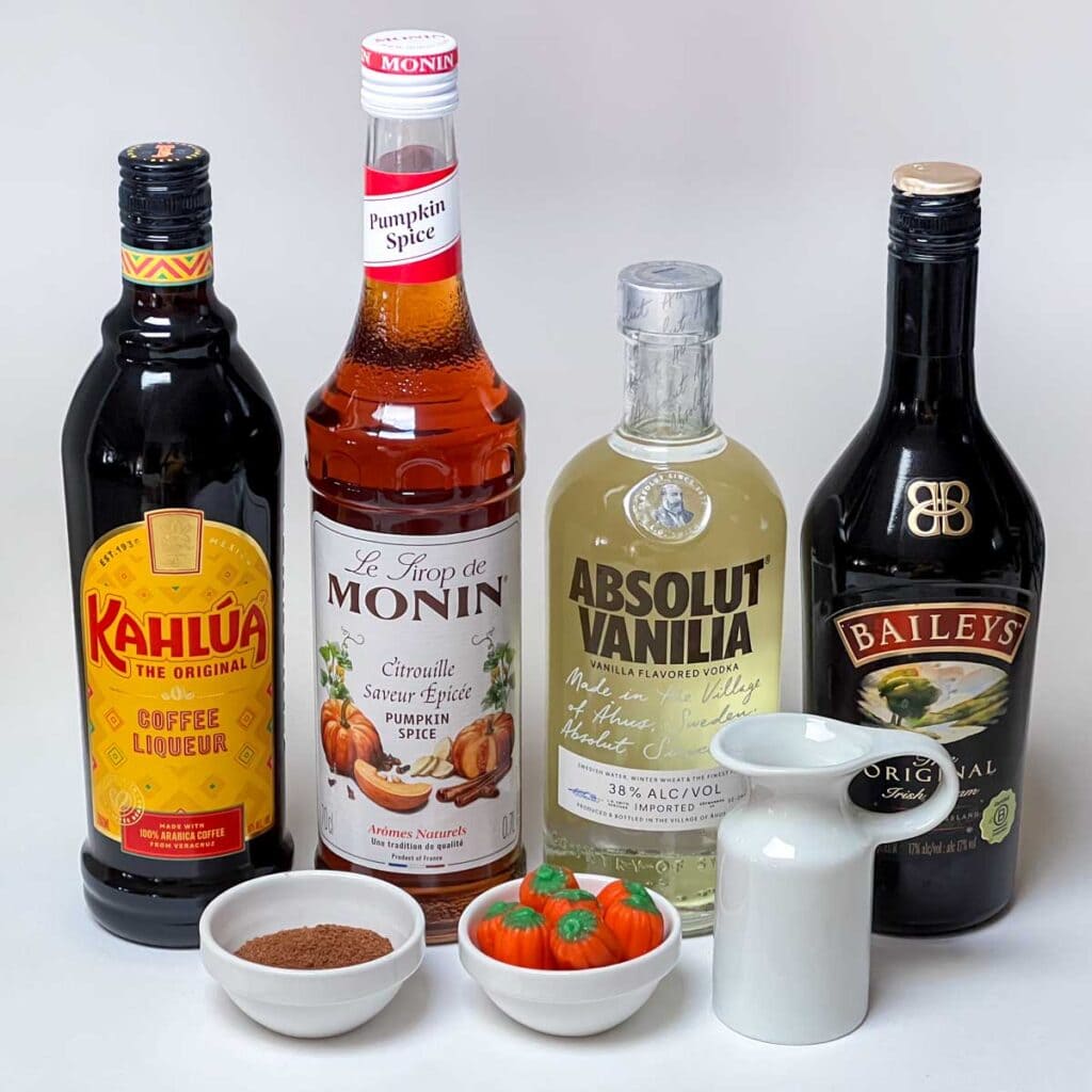 Pumpkin Spice Martini Ingredients
