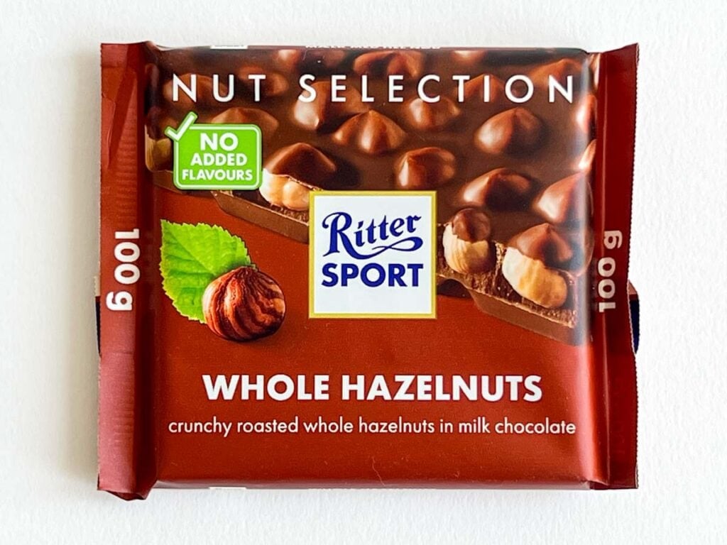 Whole Hazelnut Ritter Bar in Wrapper